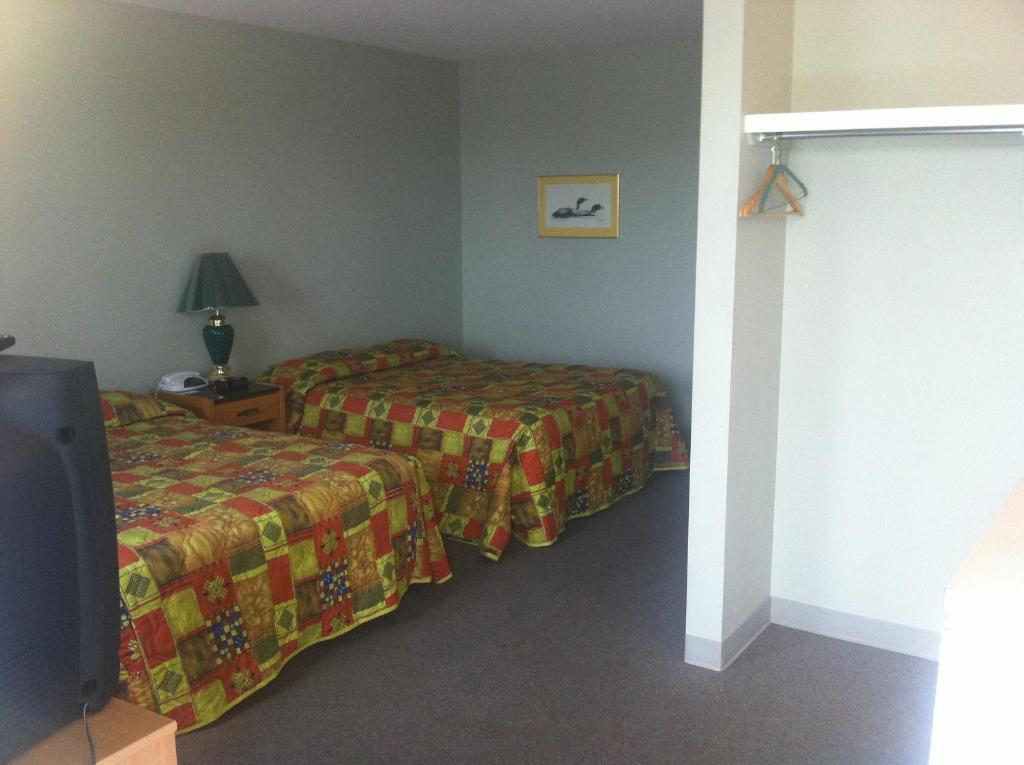 Raccoon Lodge Motel Sylvan Lake Rum bild